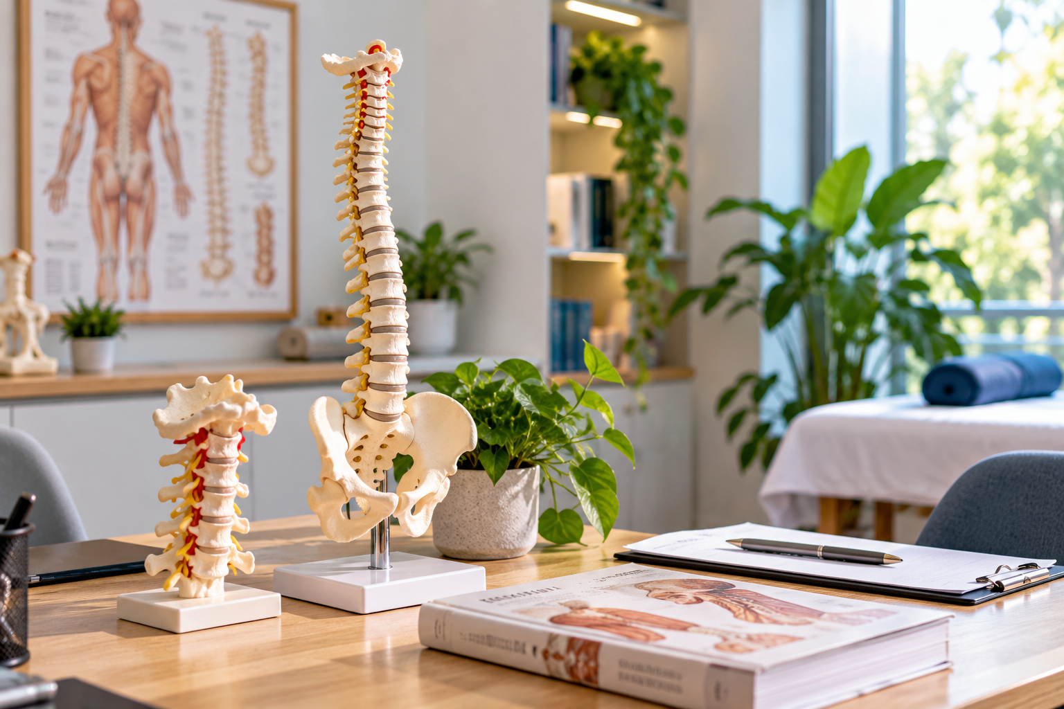 Modelo anatómico de columna vertebral